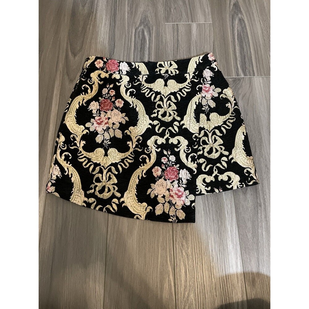 For Love And Lemons Black and Pink Mini Skirt - Picture 2 of 8